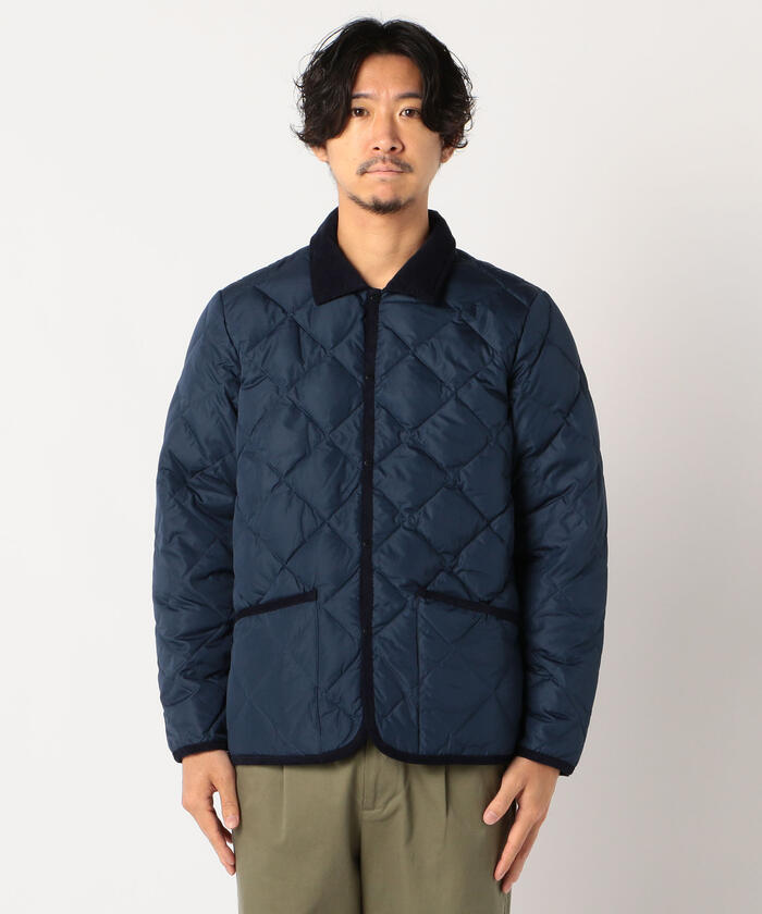 TAION/タイオン】CITY LINE PIPING COLLARED JKT キルティング