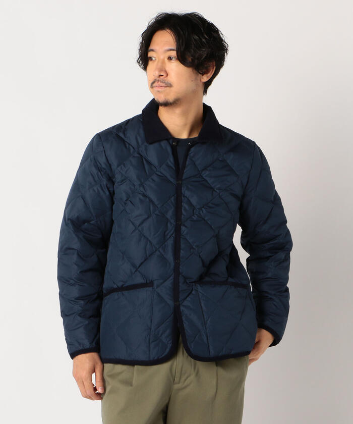 TAION/タイオン】CITY LINE PIPING COLLARED JKT キルティング