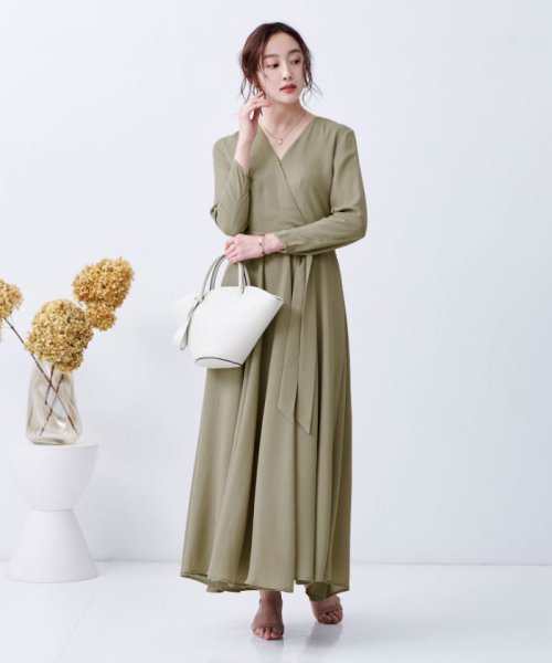 カシュクールロングワンピース ユアーズ Ur S D Fashion カシュクールロングワンピース ユアーズ Ur S D Fashion