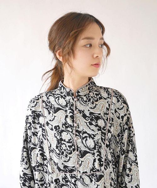 ペイズリー チャイナ風ワンピース イーザッカマニアストアーズ E Zakkamaniastores D Fashion