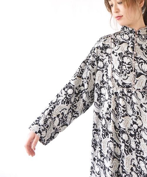 ペイズリー チャイナ風ワンピース イーザッカマニアストアーズ E Zakkamaniastores D Fashion ペイズリー チャイナ風ワンピース イーザッカマニアストアーズ E Zakkamaniastores D Fashion