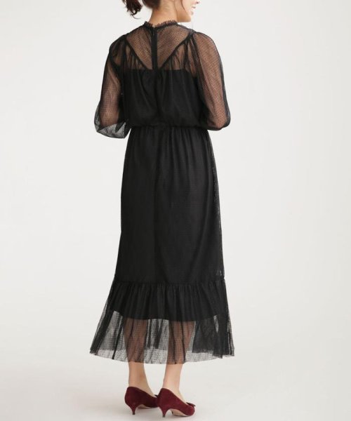 セール 30 Off Troisiemechaco ドットプリーツチュールワンピース ナノ ユニバース Nano Universe D Fashion