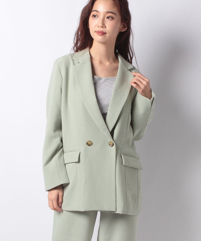 クーポン】【セール36%OFF】【セットアップ対応】ダブルテーラード