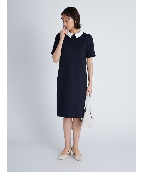 襟付きポンチコクーンワンピース セルフォード Celford D Fashion 襟付きポンチコクーンワンピース セルフォード Celford D Fashion