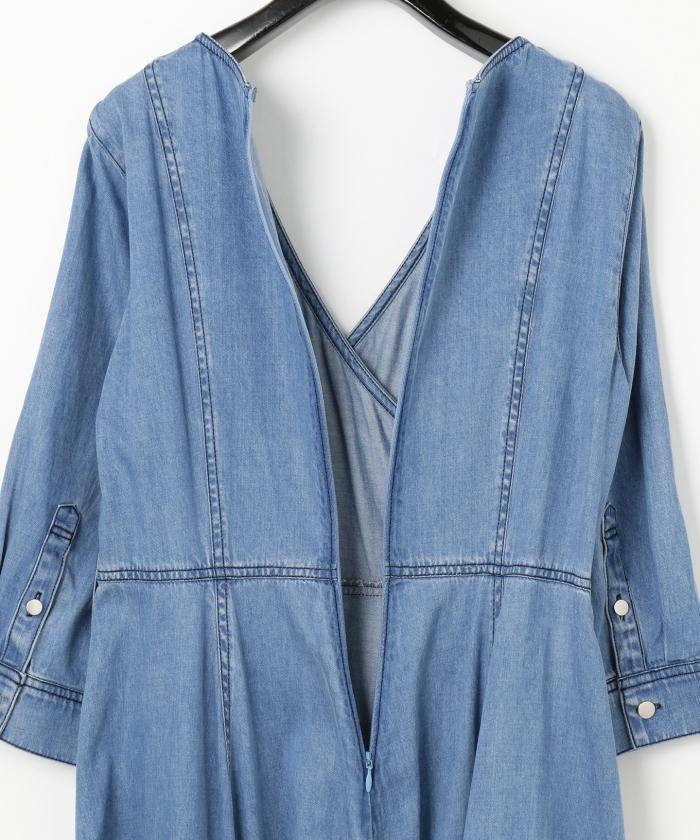 セール 60%OFF】カシュクールデニムワンピース(503773538) | グレース ...