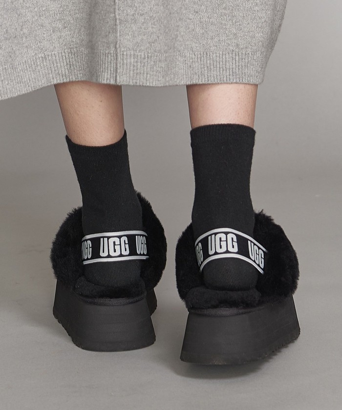 WEB限定】<UGG(アグ)>FUNKETTE レザースライダーシューズ WEB限定】<UGG(アグ)>FUNKETTE レザースライダーシューズ