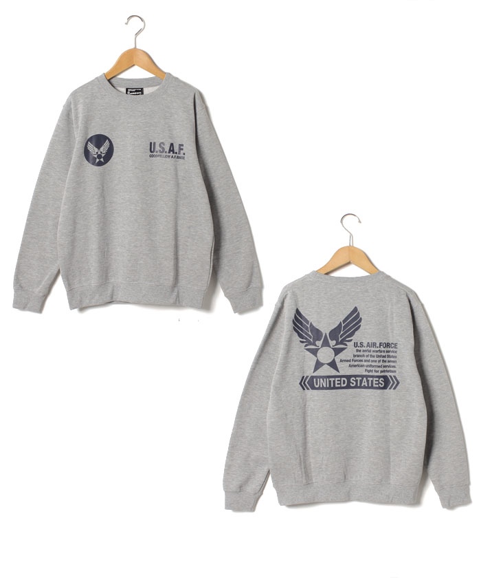 USAF OTS スウェット Lサイズ グレー ジーンズ 12ozスウェット U.S. AIR FORCE CA オリジナル エア