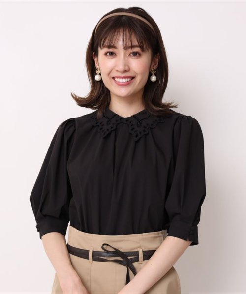 衿刺繍パフ袖ブラウス アプワイザー リッシェ Apuweiser Riche D Fashion 衿刺繍パフ袖ブラウス アプワイザー リッシェ Apuweiser Riche D Fashion
