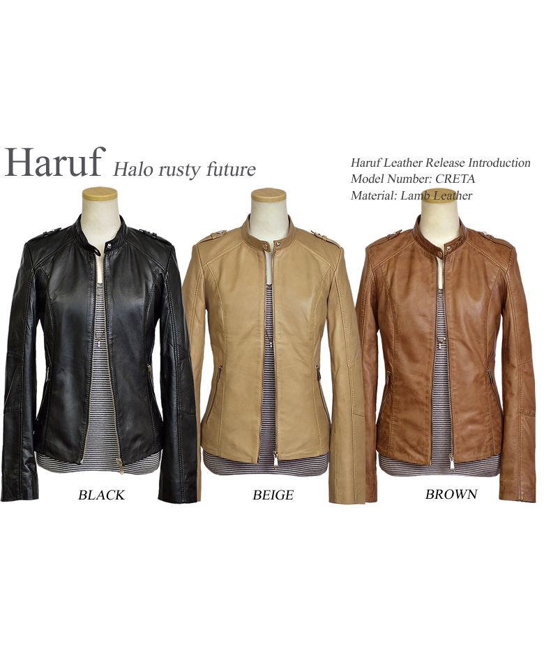 ハルフ Haruf ライダースジャケット レザージャケット 革ジャン ハルフ Haruf ライダースジャケット レザージャケット 革ジャン