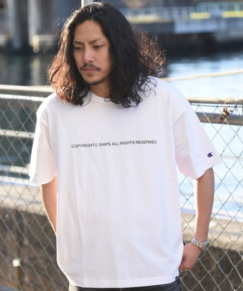 セール 40 Off Web限定 Ships別注 Champion Copyright ロゴ Tシャツ シップス メン Ships Men D Fashion