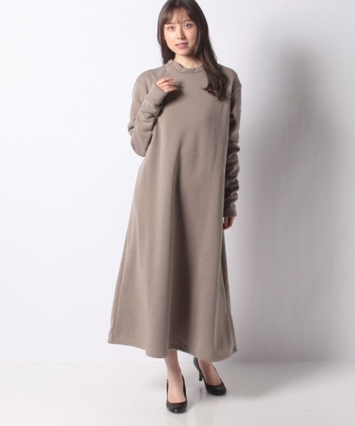 セール Web限定 裏起毛バックスリットロングワンピース バブ Bab D Fashion セール Web限定 裏起毛バックスリットロングワンピース バブ Bab D Fashion