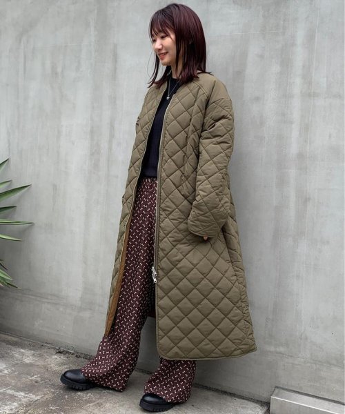 セール 撥水 保温中綿 リバーシブルキルティングコート ナノ ユニバース Nano Universe D Fashion