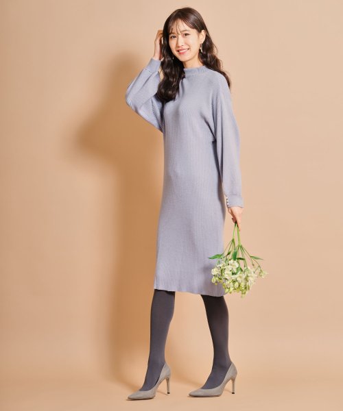 セール 50 Off 袖口パール付きバルーンスリーブプチハイネックリブニットワンピース トッコクローゼット Tocco Closet D Fashion