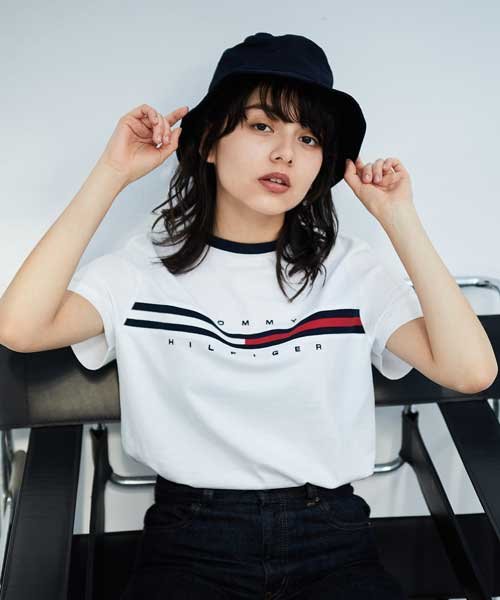 セール トミーヒルフィガー ロゴ Tシャツ Tino Tee トミーヒルフィガー Tommy Hilfiger D Fashion