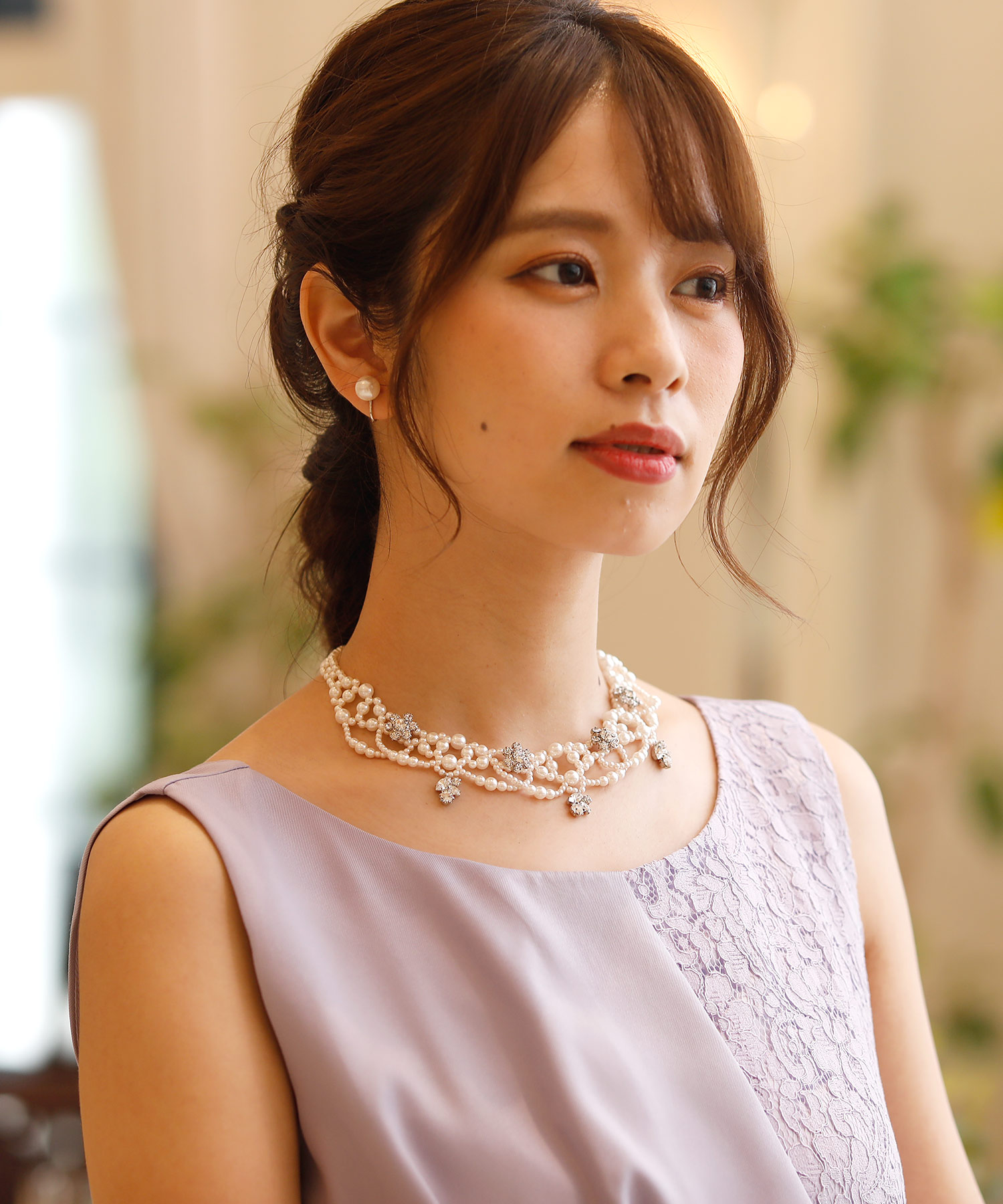 美品　LANVIN　パールネックレス　ビジュー LANVIN - LANVINチュールネックレスの通販 by あき's shop
