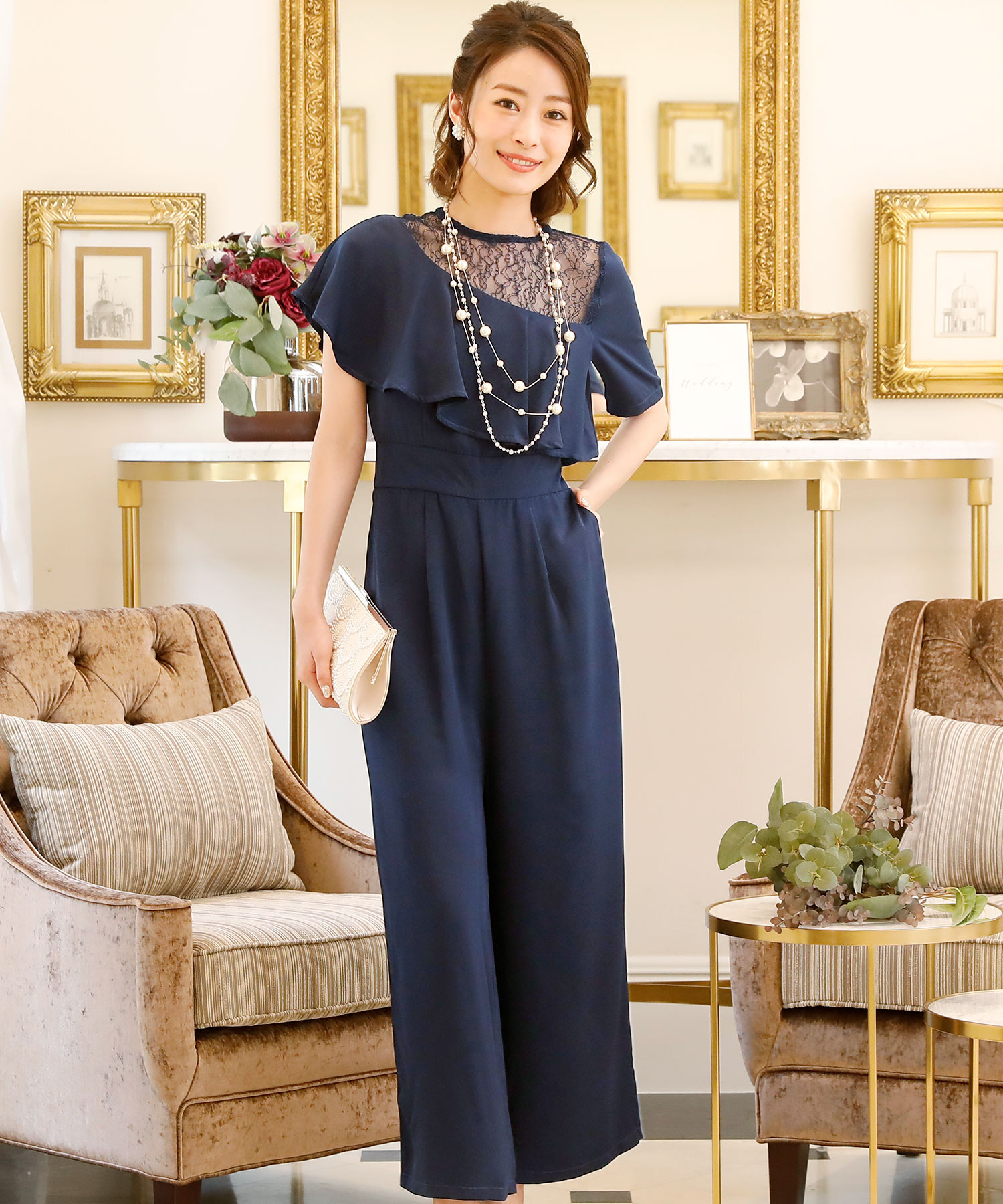 セール9%OFF】プールヴー PourVous オールインワンドレス&ワイド セール9%OFF】プールヴー PourVous オールインワンドレス&ワイド