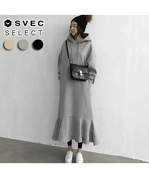 クーポン セール 65 Off スウェットワンピ パーカーワンピ ロングワンピ Nxl1276 シュベック Svec D Fashion