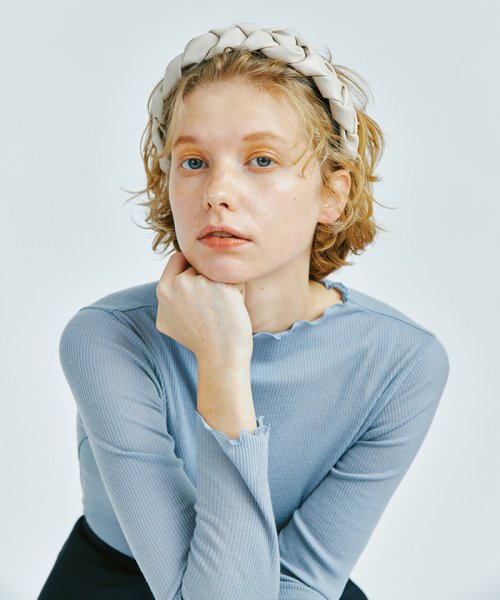 編み込みカチューシャ ランバンオンブルー Lanvin En Bleu D Fashion