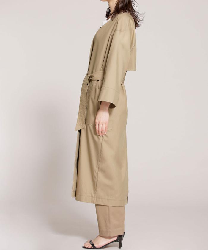 セール 50%OFF】トゥルーコットン ワイドスリーブノーカラー