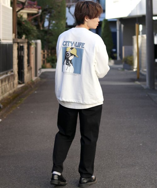 Salong Hameu イラストアートプリント スウェットトレーナー Salong Hameu Salong Hameu D Fashion Salong Hameu イラストアートプリント スウェットトレーナー Salong Hameu Salong Hameu D Fashion