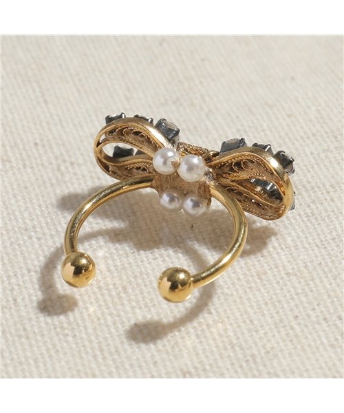 セール Rada ラダ Art M 3616 リング 指輪 リボン ビジュー パール Gold Antique レディース ラダ Rada D Fashion セール Rada ラダ Art M 3616 リング 指輪 リボン ビジュー パール Gold Antique レディース ラダ Rada D Fashion