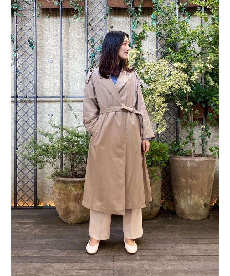 セール 50%OFF】ルーシア ツイルチェスタートレンチコート