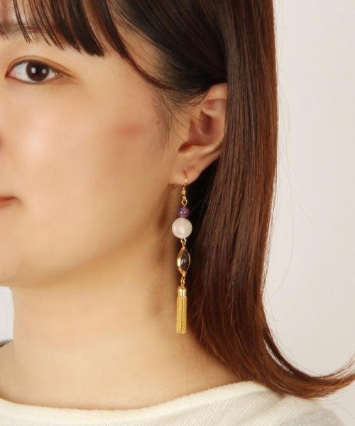 セール K14gf アメジスト チェーンタッセルピアス ワイスチャーム Wythecharm D Fashion セール K14gf アメジスト チェーンタッセルピアス ワイスチャーム Wythecharm D Fashion