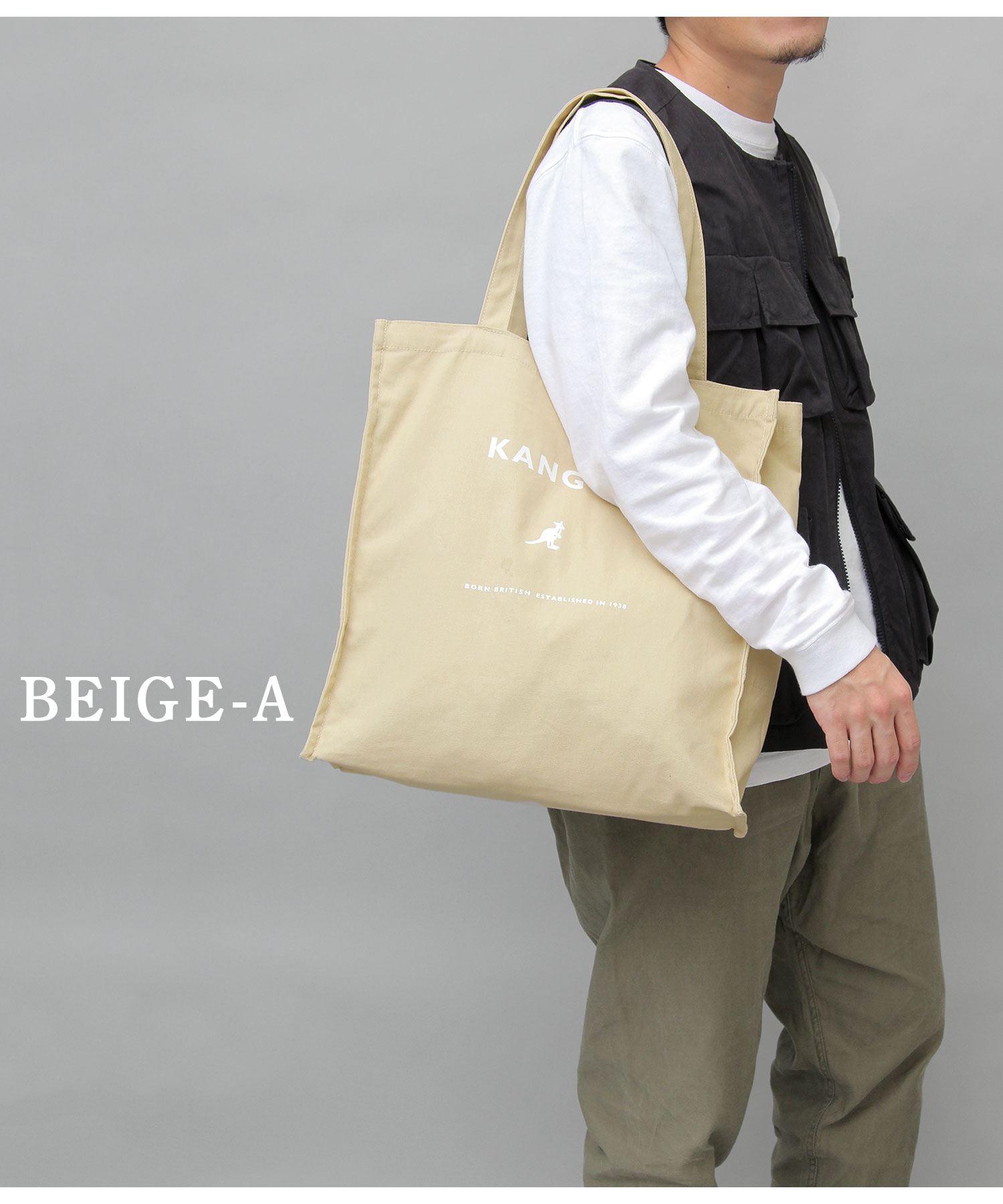 KANGOL / カンゴール / 大容量 キャンバス トートバッグ(503751301 ...