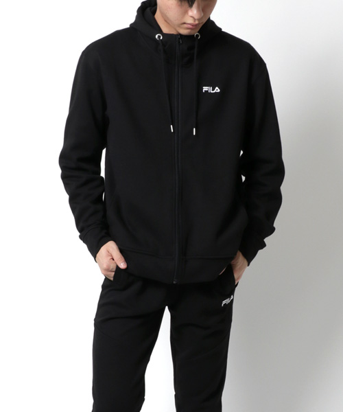 超ポイントアップ祭 セットアップ】【FILA】フィラ ワンポイントフルジップパーカー ウェア