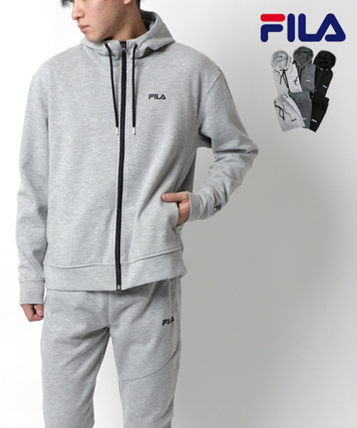 FILA - FILA パーカー テニス スコート 上下 L セットアップ 紺