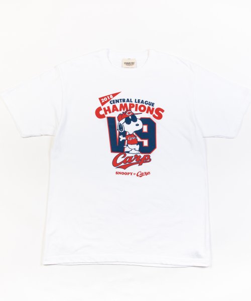 クーポン 広島東洋カープ グッズ コラボ スヌーピー Tシャツ 半袖 Carp プリントt プロ野球 8513 ロッキーモンロー Rocky Monroe D Fashion