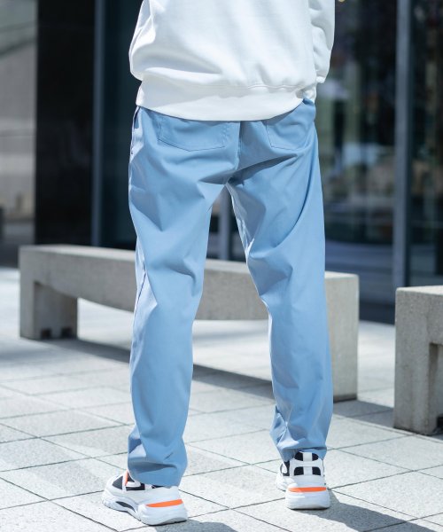 セール シェフパンツ メンズ レディース イージー テーパード バギー カジュアル きれいめ ストリート 無地 シンプル ストレッチ ウエストゴム ツイル リラックス ロッキーモンロー Rocky Monroe D Fashion