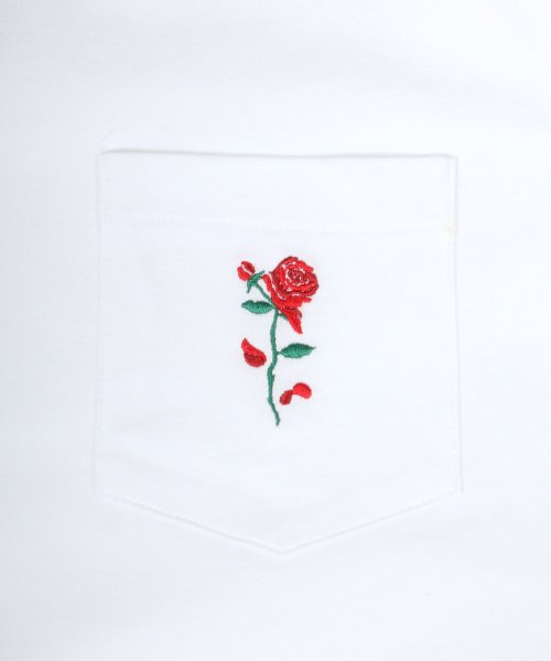 【SITRY】バラシシュウTEE/薔薇刺繍Tシャツ (503804723) | SITRY(SITRY) - d fashion