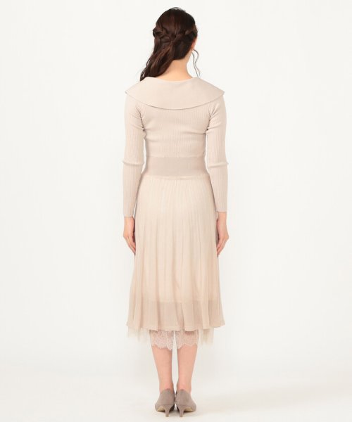 セール シアーニットオフショルダーワンピース レッセ パッセ Laisse Passe D Fashion セール シアーニットオフショルダーワンピース レッセ パッセ Laisse Passe D Fashion