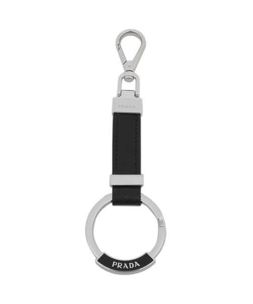 クーポン セール44 Off プラダ キーリング サフィアーノ ブラック メンズ レディース Prada 2pp042 053 F0002 プラダ Prada D Fashion