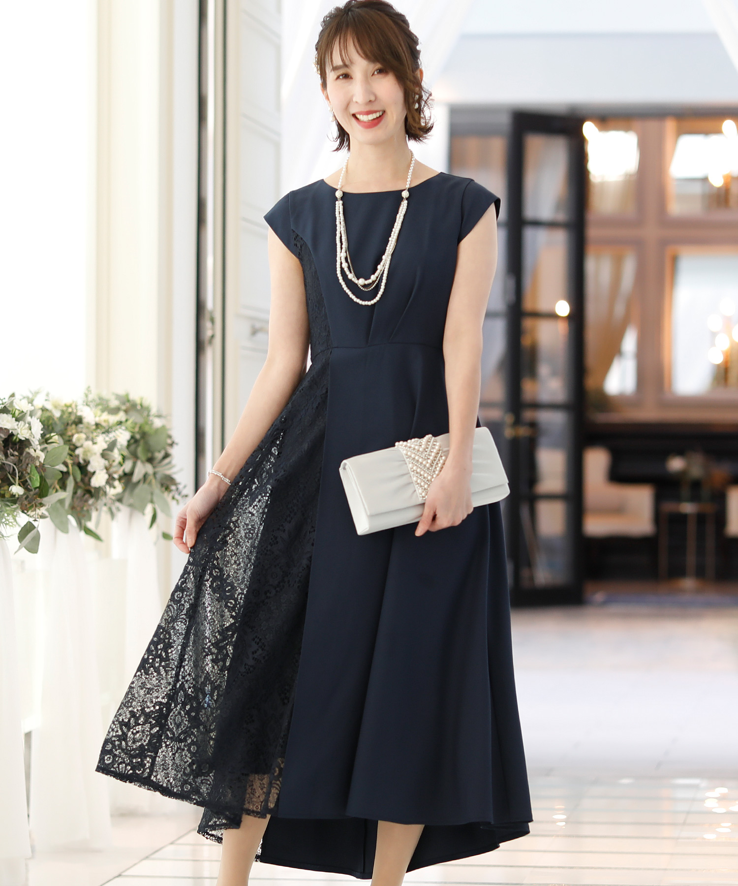 プールヴー アシンメトリーワンピース パーティードレス 結婚式 お呼ばれ 楽天市場】結婚式 ワンピース パーティードレス ドレス