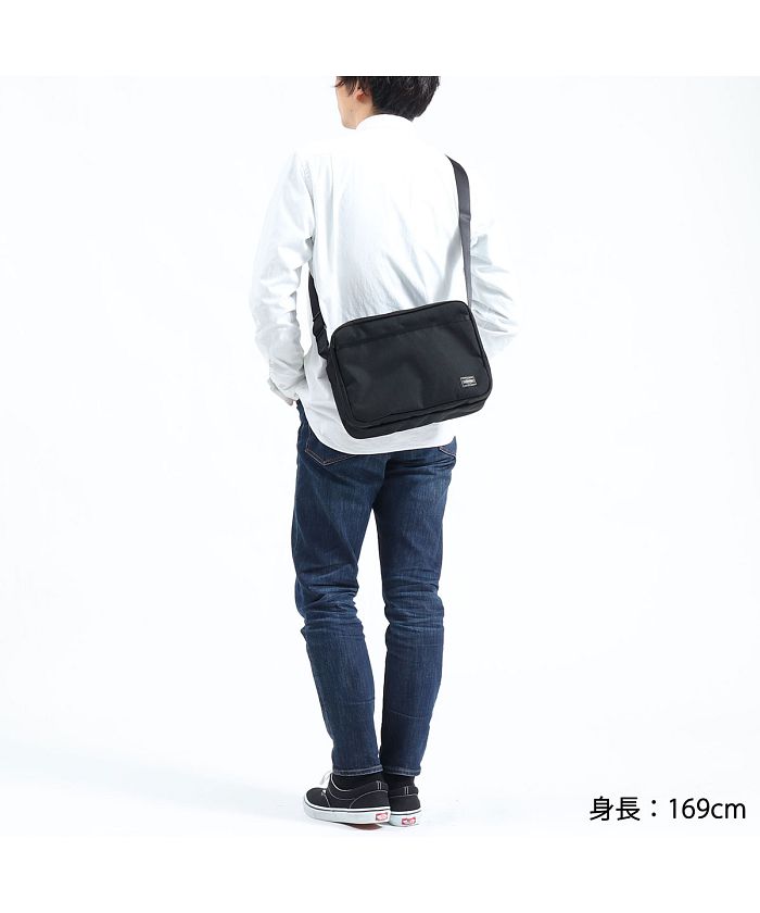 PORTER ハイブリッドショルダーバッグ 黒 ポーターポーチ HYBRID(ハイブリッド) SACOCHE | 吉田カバンホームページ