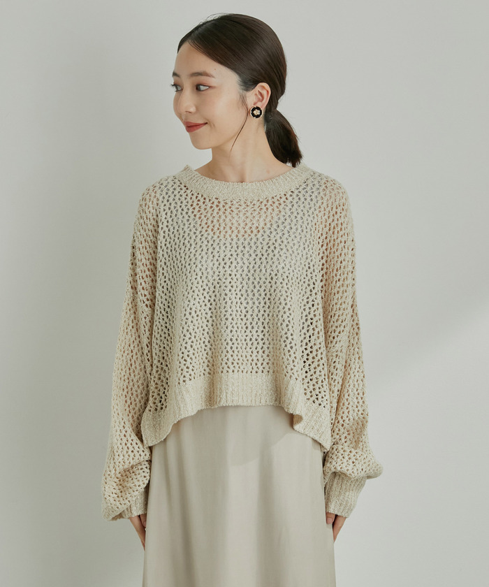 セール 50%OFF】メッシュニットプルオーバー(503814585) | ビス セール 50%OFF】メッシュニットプルオーバー(503814585) | ビス