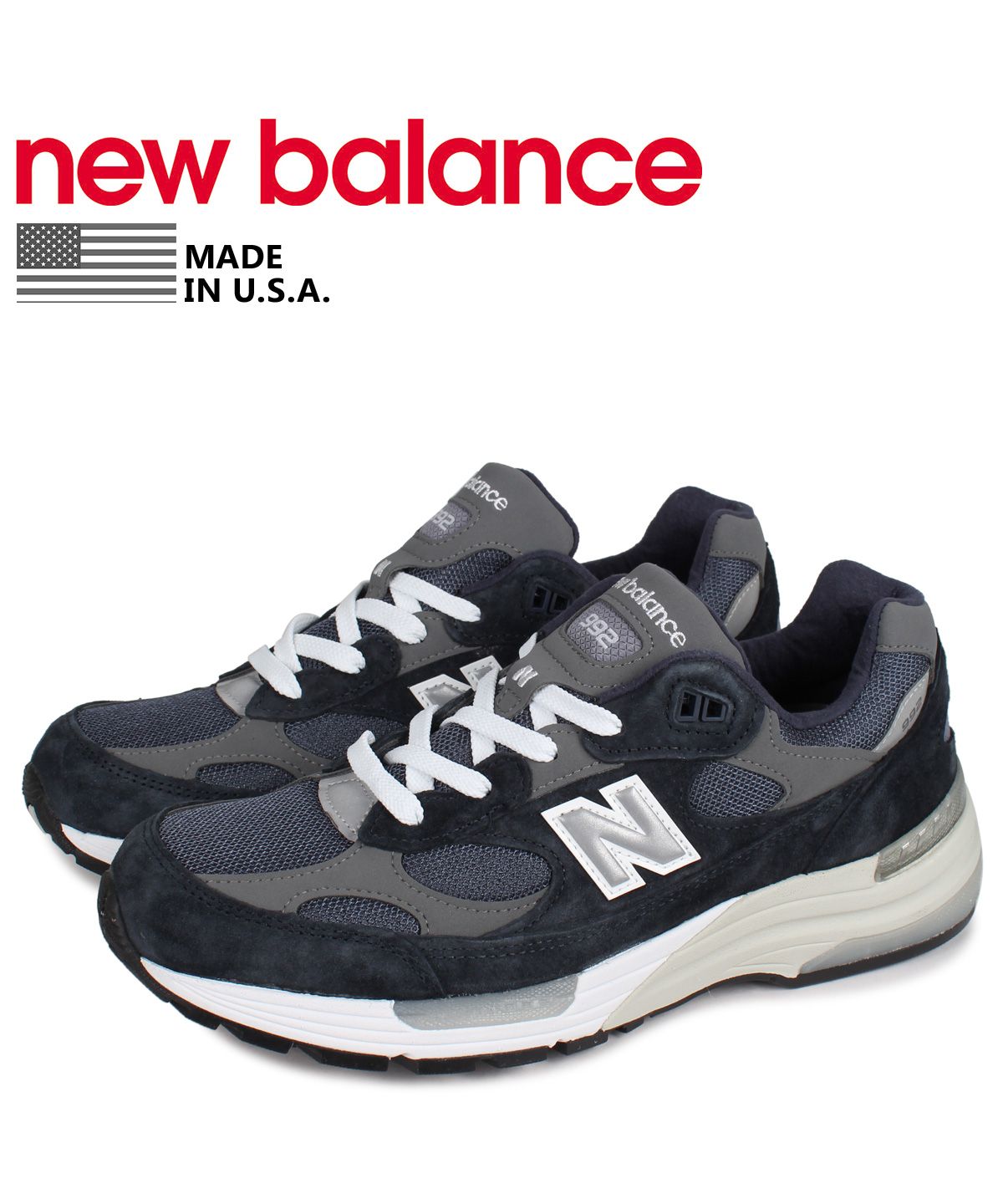 ニューバランス new balance 992 スニーカー メンズ Dワイズ MADE IN