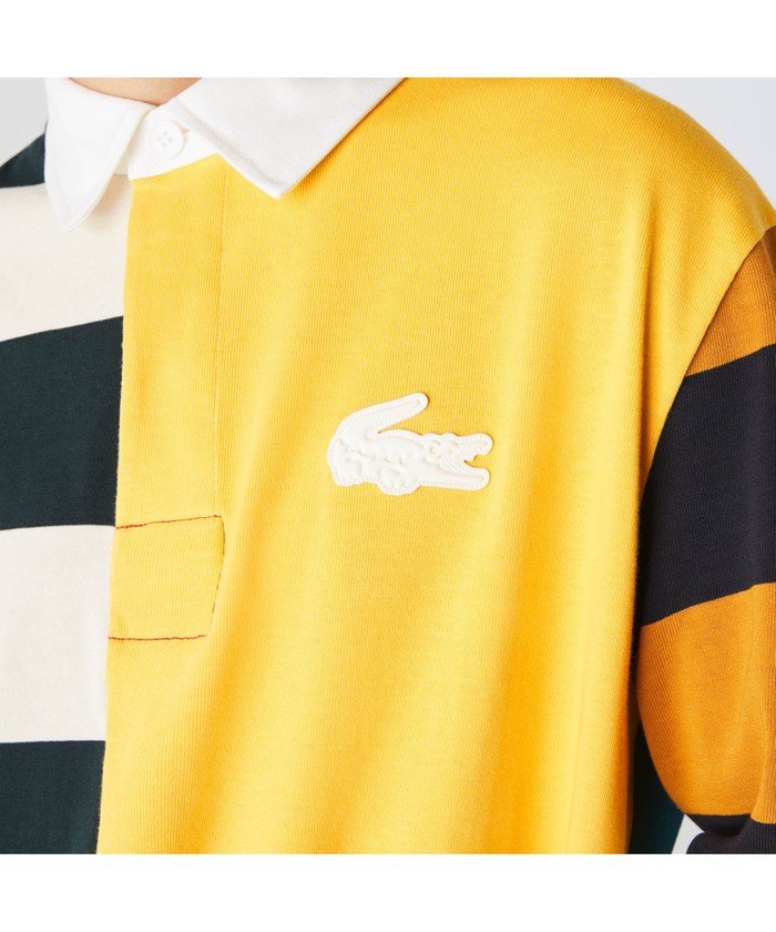 ラコステ　ライブ　LACOSTE L!VE クレージーパターン　ラガーシャツ