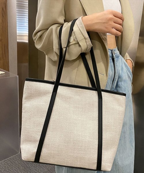 セール トートバッグレディースバッグ ショルダーバッグハンドバッグ2way キャンバス エコバッグ 肩掛けバッグa4 布 大きめ おしゃれ 大人可愛い 通学 通勤 大 セイヘイショップ Seiheishop D Fashion