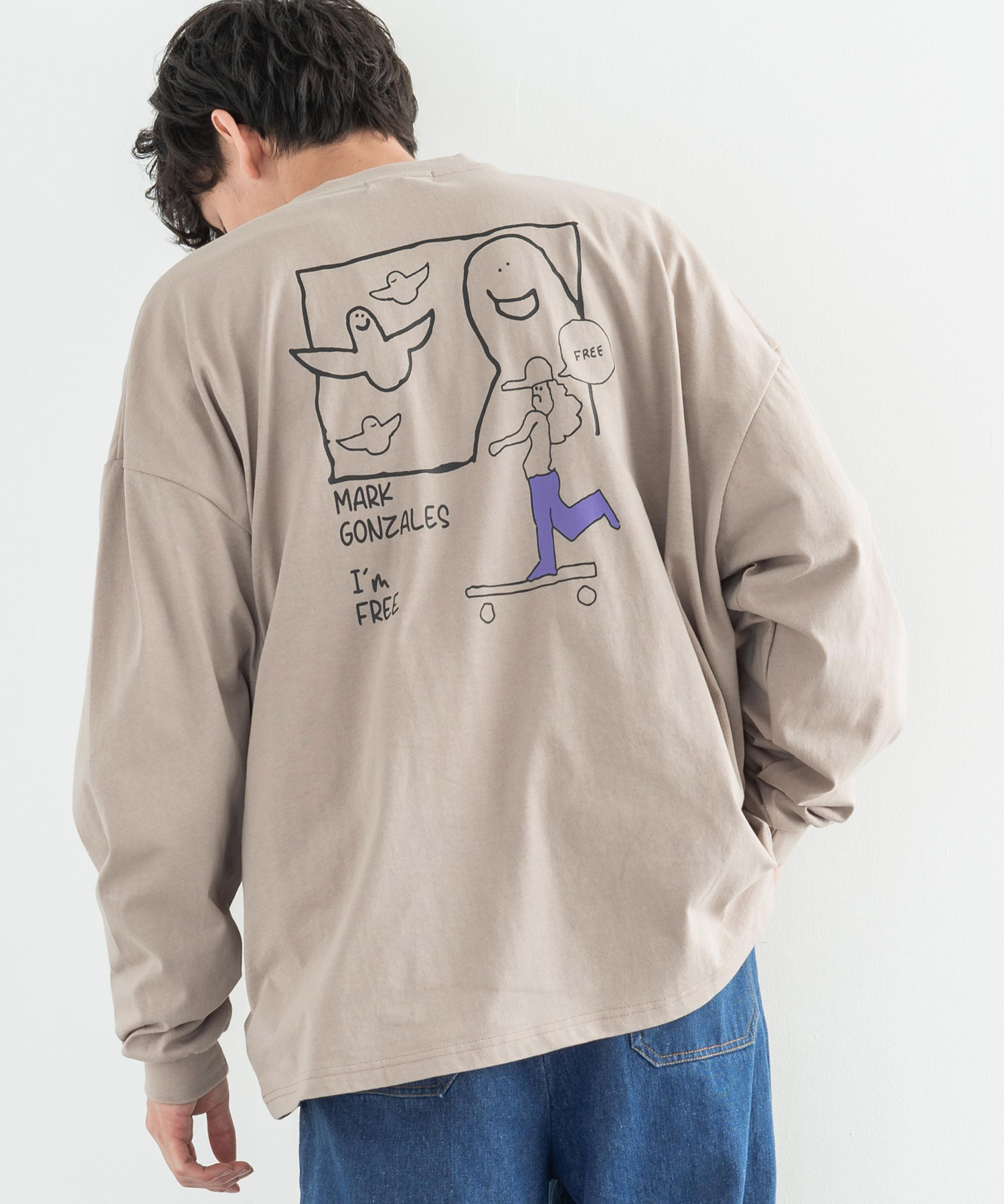 クーポン】MARK GONZALES マークゴンザレス ロングTシャツ 長袖 メンズ