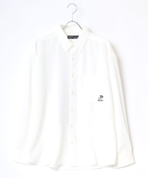 クーポン セール30 Off Lazar バックプリント アート イラスト オーバーサイズ シャツ シャツジャケット ラザル Lazar D Fashion