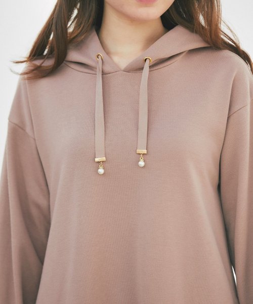 Sno Wさんコラボ パール付き裾フレアパーカーワンピース トッコクローゼット Tocco Closet D Fashion