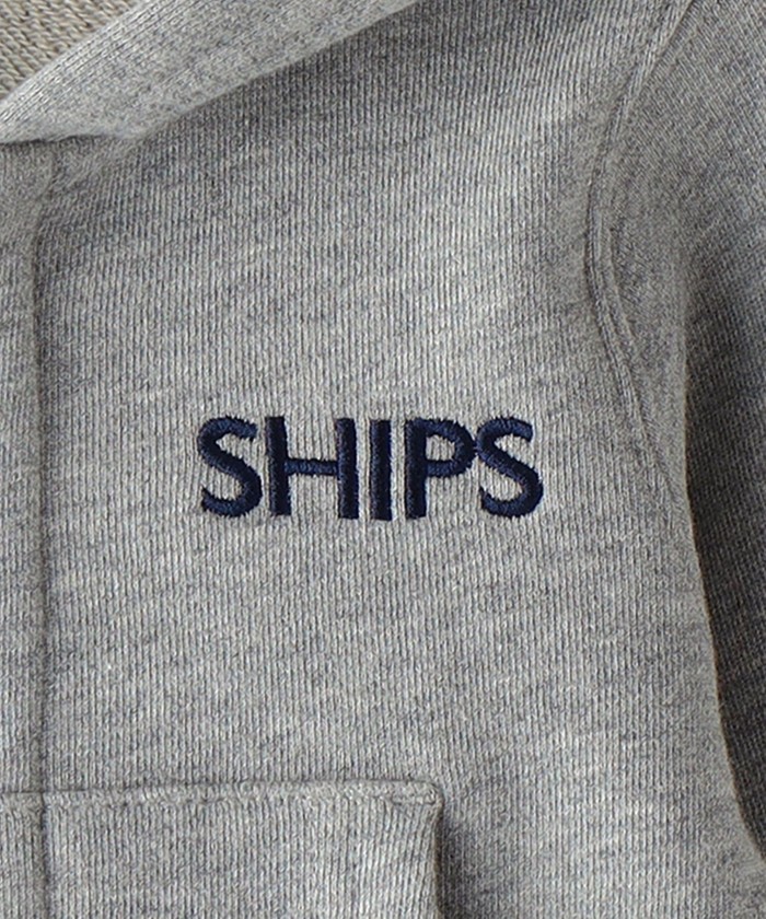 セール】SHIPS KIDS:ロゴ フード ジップ パーカー(80～90cm)(503822983