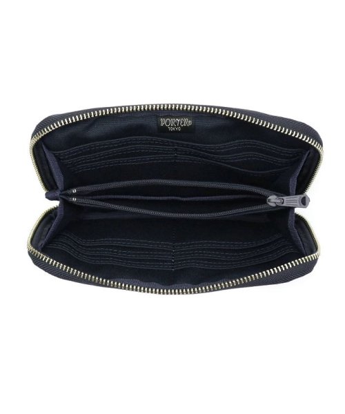 吉田カバン ポーター 長財布 Porter Smoky スモーキー ラウンドファスナー 小銭入れ付き シンプル 日本製 592 099 ポーター Porter D Fashion