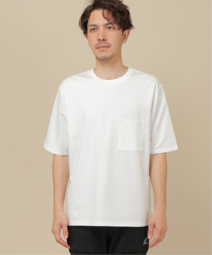5分袖タフコットンポケット付きTシャツ(503740023) | イッカ