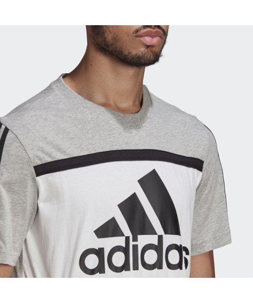 セール エッセンシャルズ ロゴ カラーブロック Tシャツ Essentials Logo Colorblock Tee アディダス Adidas D Fashion
