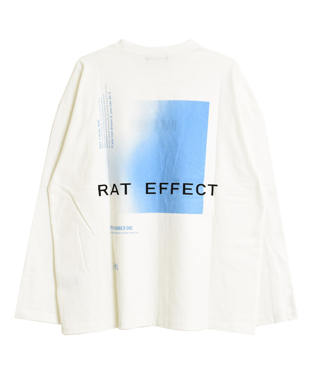 ラット エフェクト RAT EFFECT グラデーションプリントロングT