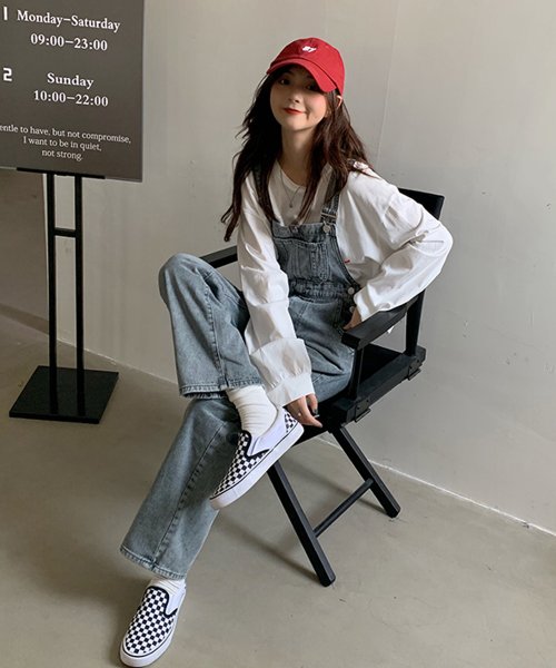 セール Off 21春夏商品 デニムサロペット 韓国ファッション ガーリードール Girly Doll D Fashion セール Off 21春夏商品 デニムサロペット 韓国ファッション ガーリードール Girly Doll D Fashion
